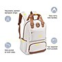 Delsey Paris Flanerie Laptop Backpack, Champagne (40303160017)~#|#~46BE128C-B37A-4BEB-B89B2102ED83C9AC_sc7