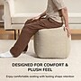 Anji Mountain Madison Ivory Natural Fabric Square Pouf Ottoman (AMBPF101-1818)~#|#~46C44CE7-667A-4543-B4A7D28D3311C767_sc7