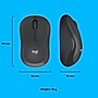 Logitech M220 Silent Wireless Ergonomic Ambidextrous Optical Mouse, Graphite (910-006127)~#|#~46D7ACB9-69DC-444E-B947F3D3241F719C_sc7
