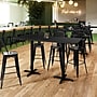 Flash Furniture Stiles Laminate Dining Table, 72" x 30", Black (XUBK3072T2222)~#|#~46DA566D-3B63-4469-B639D3C0CEBCF9C8_sc7