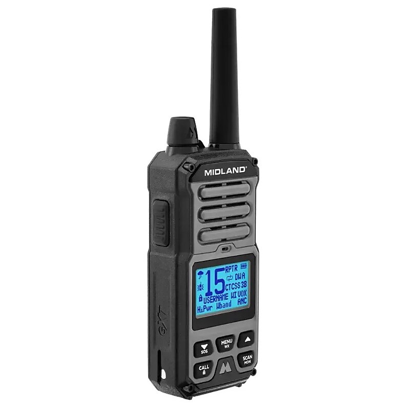 Midland GXT67 PRO GMRS Two-Way Radio, Black (GXT67) image 1