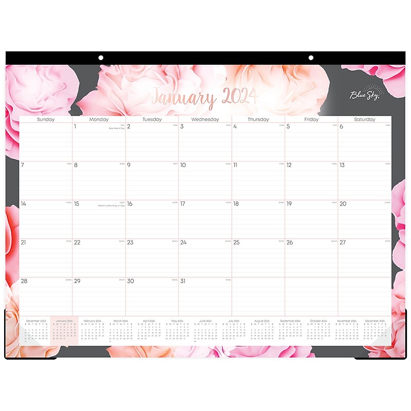 2024 Blue Sky 22" x 17" Monthly Desk Pad Calendar (102714-24) image 1