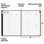 2026–2027 Staples 8" x 11" Academic Weekly and Monthly Appointment Book, Black (ST25499-27)~#|#~46E00946-99CF-4010-BD8678E59E26A633_sc7