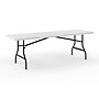 Staples 8' x 29" Heavy Duty Plastic Folding Table, White Granite (79133)~#|#~46E00E2A-4A67-4A1A-BD19D4403BA78B05_sc7