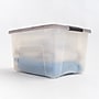 Iris 40 Quart Storage Bin with Latching Lid, Plastic, Clear, 5/Pack (500154)~#|#~46E29D87-07C7-467F-93D8724455E3B03C_sc7