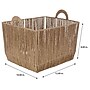 Simplify Natural Paper Rope Storage Basket with Handles, Beige (30125-ST)~#|#~46E61C0E-6F9B-4DE3-B08F5F7FB0500C3B_sc7