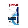 Staples Sonix Retractable Gel Pens, Medium Point, 0.7mm, Blue Ink, Dozen (13563-CC)~#|#~46E78306-D851-4336-81AE98562515FDE4_sc7