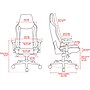 Arozzi Vernazza Fabric Ergonomic Rocker Gaming Chair, Dark Gray (VERNAZZA-XL-SFB-DG)~#|#~46E873C2-7443-4276-926688DB184D8C37_sc7
