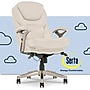 Serta Claremont Ergonomic Faux Leather Swivel Executive Chair with Back in Motion Technology, Ivory (44186C)~#|#~46E9888D-57B8-40B8-B12F0F312451AD93_sc7