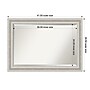 Amanti Art Parlor Silver Frame Wall Mirror, 29.5" x 41.5" (A42674593612)~#|#~46EC7621-E282-4123-90DE8F0B0FCE7C7C_sc7