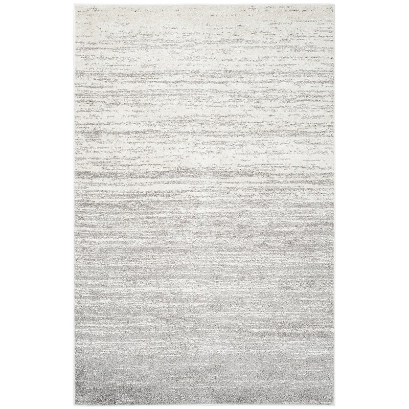 Safavieh Adirondack Collection 6' x 8' Rectangle Area Rug, Machine Made, Ivory/Silver (ADR113B-68) image 1