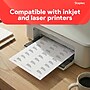 Staples Laser/Inkjet Address Labels, 1" x 2 5/8", White, 30 Labels/Sheet, 250 Sheets/Pack, 7500 Labels/Box (ST18063-CC)~#|#~46F1933D-E548-429B-8E80823FA262388F_sc7