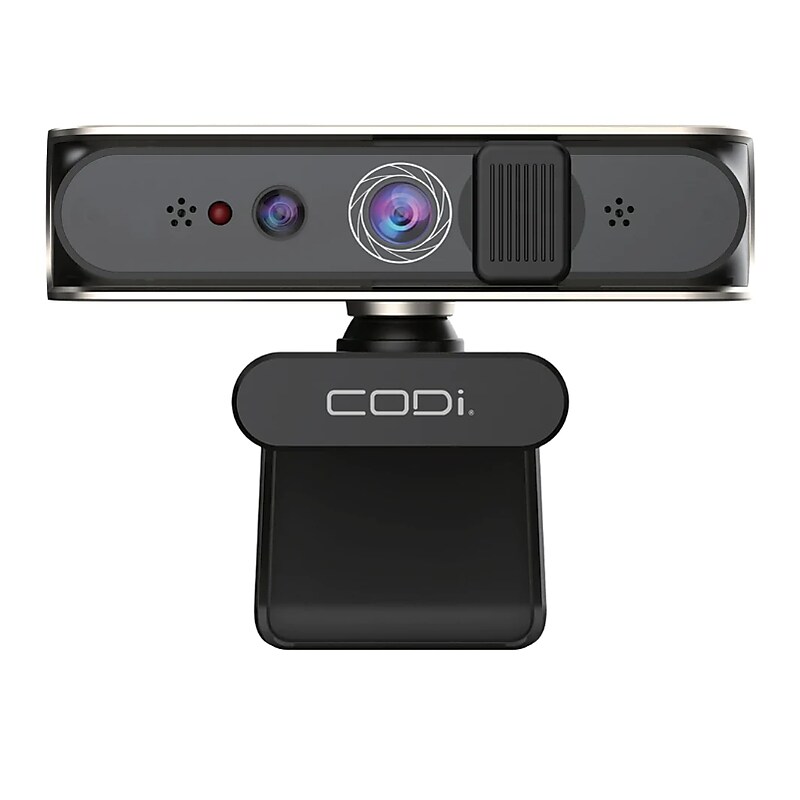 CODi Allocco 1080P IR Facial Recognition Webcam, Black (A05023) image 1