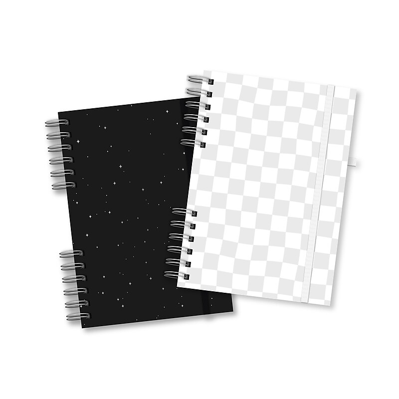 Astrobrights Twin Wire Journal, 6.5" x 8.25", Assorted Colors, 180 Pages, 2/Pack (91556) image 1
