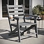 Flash Furniture Tolleson Commercial Grade Adirondack Dining Chair, Gray (LEHMP203710GRY)~#|#~46F4938E-475B-4303-9E2E70DF6F8E8C6F_sc7