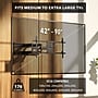 Mount-It! Heavy Duty TV Wall Mount with Extra Long Extension for 40" to 90" Screens, Black (MI-392)~#|#~46F78C2C-5C92-4CA6-A2C4AA31598406AB_sc7