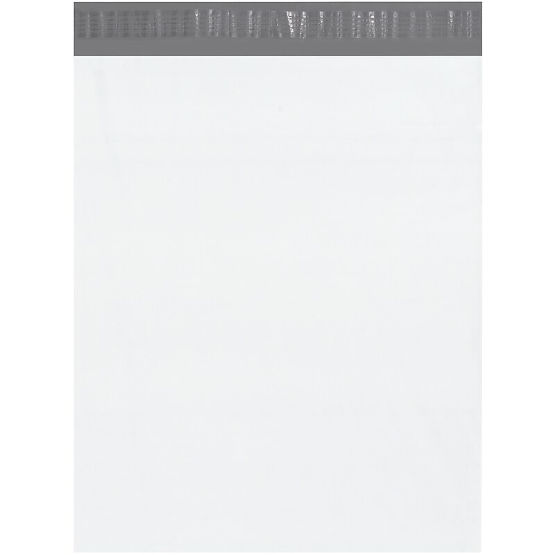 14" x 17" Self-Sealing Poly Mailer, White, 500/Carton (B879) image 1