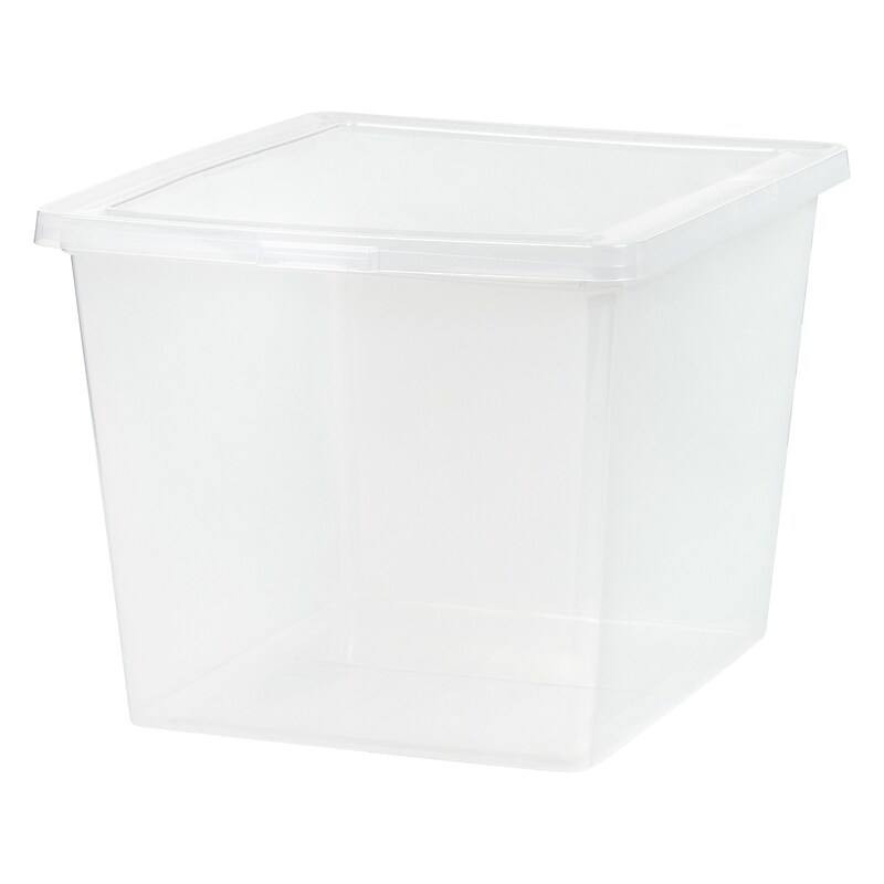 Iris 38 Qt. Snap Lid Storage Box, Clear (CNL-40E) image 1