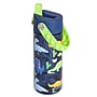 Elemental Splash Pop Plastic Water Bottle, 18 oz., Dinosaur Navy (EMLETR18DNN12P)~#|#~46FD61A8-E3CC-4658-A7798222502765F0_sc7