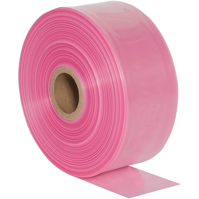 4 Mil Poly Tubing, 12" x 750', Pink (PTAS1204) image 1