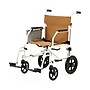 Medline Transport Wheelchair, Fixed Desk Lenth Arms, Tan (MDS808200KWM)~#|#~4703EC50-A485-4853-B075078720170A38_sc7