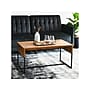 Household Essentials Wrap 35"W x 20"D Laminate Coffee Table, Hickory/Black (8272-1)~#|#~47040896-26E5-4B3E-8378D79DF4880F01_sc7