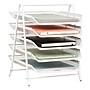 Mind Reader 5-Tier Stackable Paper Desk Tray Organizer, Metal, White (5TPAPER-WHT)~#|#~470B4189-CE83-489B-84E0EE57843E8D5A_sc7