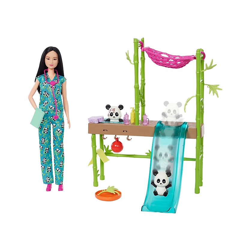 Mattel Barbie Panda Care and Rescue Playset, 3/Pack (HKT77) image 1