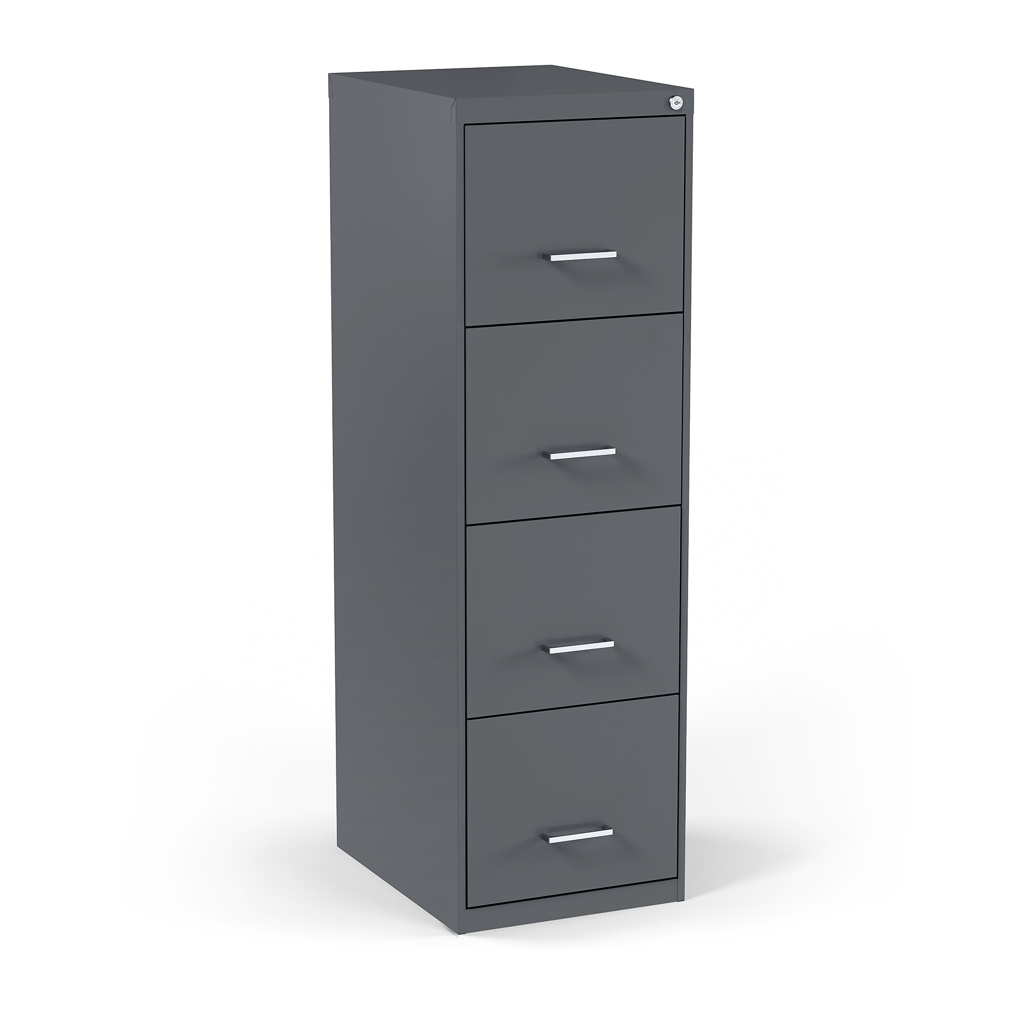 STAPLES 4-Drawer Vertical File Cabinet, Letter Size Documents, Lockable, 18.9″ D x 14.3″ W x 45.8″ H, Charcoal Sansujyuku sansujyuku.com
