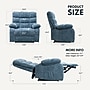 FlexiSpot Chenille Power Lift Recliner, Blue (XL6F-Cloud-BLU)~#|#~4712BABC-476B-4DE8-A9950CBB9D707E32_sc7