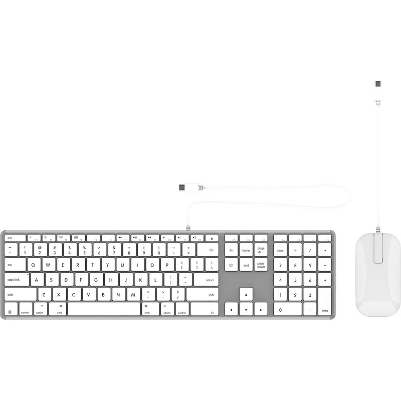 Zagg Education Wired Keyboard and Optical Mouse Combo, White (103217459) image 1