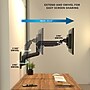 Mount-It! Heavy Duty Adjustable Monitor Wall Mount with Gas Spring Arm, 17" to 49", Holds 44 lbs., Black (MI-12009)~#|#~47172BDC-47B1-472D-9F5C0064A1B8C215_sc7