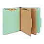 Staples 60% Recycled Pressboard Classification Folder, 2-Dividers, 2.5" Expansion, Letter Size, Light Green, 20/Box~#|#~47186E4D-96B0-4F35-96DD9A72AB05FCF6_sc7