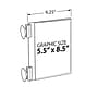 Azar Sign Holder, 5.5" x 8.5", Wall Mounted, Clear Acrylic, 10/Box (106684)~#|#~471D9790-DD0D-4EF4-B13A9669141F7ED6_sc7