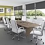 Bush Business Furniture 120W x 48D Boat Shaped Conference Table with Wood Base, Modern Hickory (99TB12048MHK)~#|#~47220993-F672-49C1-84CFAF2BCFB7C03C_sc7