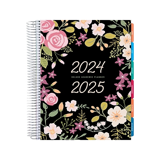 20242025 Global Printed Products Floral Pink 8.5" x 11" Academic