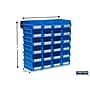 Triton Products LocBin Stackable Storage Bin, 3" x 4.12"x 7.37", Blue, 24/Pack (3-220BWS)~#|#~472A7219-F375-4D84-8BCF849B0608D688_sc7