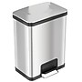 halo AirStep Stainless Steel Rectangular Step Pedal Trash Can with AbsorbX Odor Control System, 13 Gal., Silver (TR13SS)~#|#~472DC3B2-D03D-4272-93058465BE1402BE_sc7