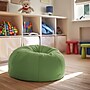 Flash Furniture Cotton Twill Bean Bag Chair, Green (DGBEANSMSLDGN)~#|#~472F6668-D074-4922-B767940130B0E355_sc7
