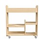 Flash Furniture Bright Beginnings Mobile 18-Section Storage Cart, 31.75"H x 33.25"W x 15.75"D, Natural Birch Plywood~#|#~47354D4E-84CE-4267-BEA7AB816E71BB47_sc7