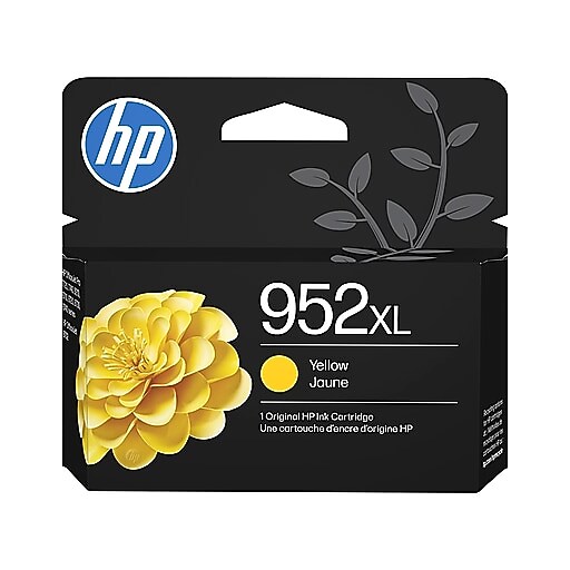 HP 952XL Yellow High Yield Ink Cartridge, Works with OfficeJet
