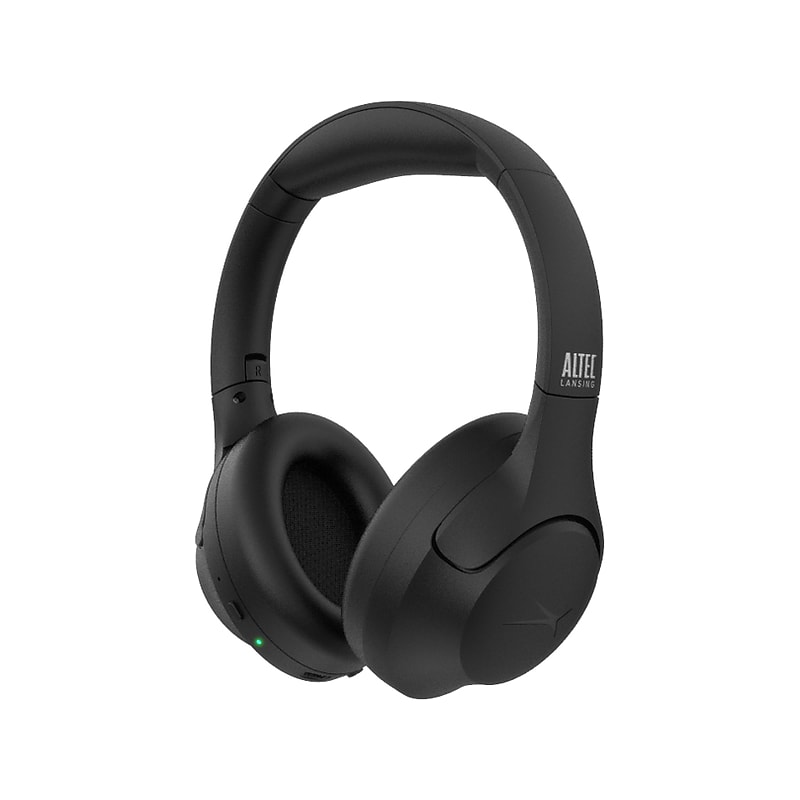 Altec Lansing Wireless Active Noise Canceling On-Ear Headphones, Bluetooth, Black (MZX772-BLK-STK-6) image 1