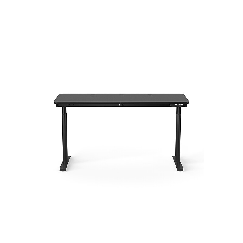 VersaDesk PowerLift 60"W Electric Rectangular Adjustable Standing Desk, Black (PLSDR6024-BB-APP) image 1