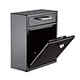 AdirOffice Steel Ultimate Locking Wall Mounted Interoffice Mailbox, Medium, Black~#|#~473CFC98-A176-4827-893EDB080C527583_sc7