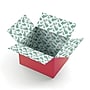 10" x 12" x 8" Decorative Holiday Gift Shipping Box, Christmas Floral, 200# Mullen Rated, 2/Pack (2024050)~#|#~473DC239-BB63-4A53-A88D71FEF4B158AA_sc7