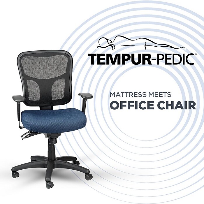 Tempur-Pedic TP8000 Ergonomic Mesh Swivel Task Chair, Navy (TP8000