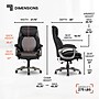 Sharper Image S-600 Active Lumbar Heated Ergonomic Bonded Leather Swivel Executive Massage Chair, Black (60098-BLK)~#|#~4744C187-625B-4E99-B2F96A24FB23040B_sc7