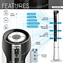 Techni Home Oscillating Tower Fan, 3 Speed, White/Black (RTA-48T-FAN)~#|#~47459419-0380-422F-AB804F7DF4AC6AC2_sc7