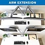 Mount-lt! Adjustable Dual Monitor Arm Mount, Up to 32", Silver (MI-1772)~#|#~4746A17F-95FB-4470-BBC35E92D6A47755_sc7
