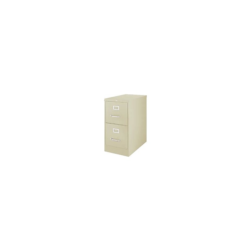 Hirsh 25" Deep Commercial Grade 2-Drawer Vertical File Cabinet, Putty image 1